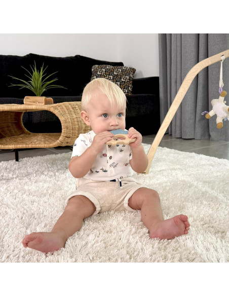 Mordedor de Silicona y Madera JUNUNA - Alivio Dentición Bebé