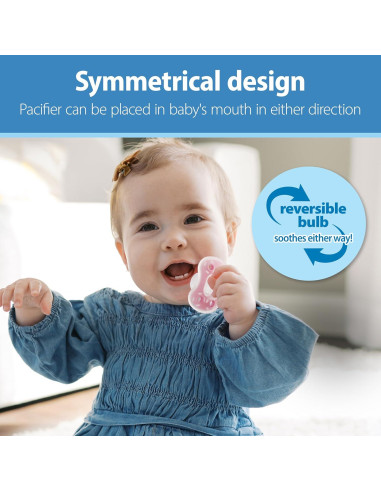 Chupete de Silicona Dr. Brown's Advantage 6-18m Paquete de 3