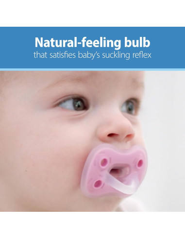 Chupete de Silicona Dr. Brown's Advantage 6-18m Paquete de 3