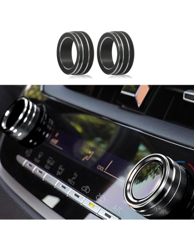 Cubiertas de Perilla para Toyota Corolla 2023-2025 Tyifxom (6pcs) Negro