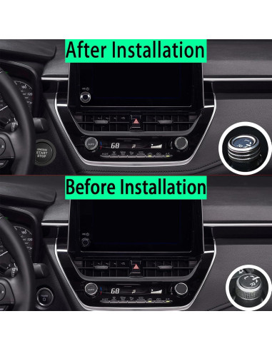 Cubiertas de Perilla para Toyota Corolla 2023-2025 Tyifxom (6pcs) Negro