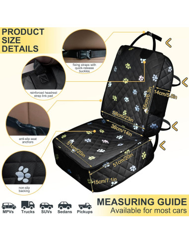 Funda de Asiento para Perro Riakrum Impermeable 114x51cm