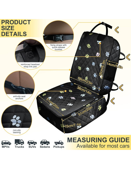 Funda de Asiento para Perro Riakrum Impermeable 114x51cm