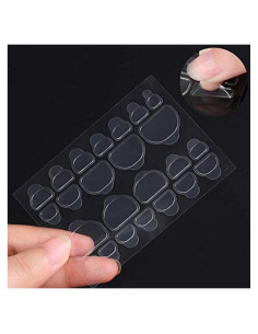 240 Piezas Pegatinas Adhesivas para Uñas DNHCLL Transparentes