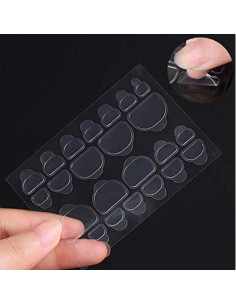 240 Piezas Pegatinas Adhesivas para Uñas DNHCLL Transparentes 2