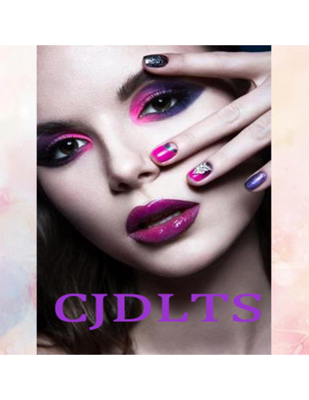 24 Uñas Postizas Acrílicas Florales en Gradiente - CJDLTS