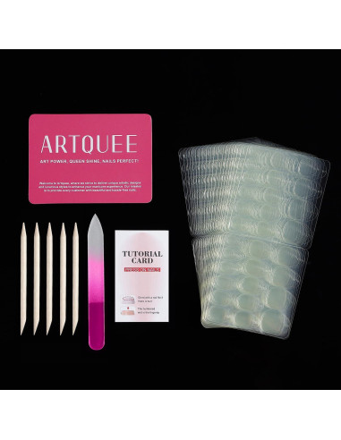 Pestañas Adhesivas para Uñas Artquee - 600 Pcs, 15 Tamaños