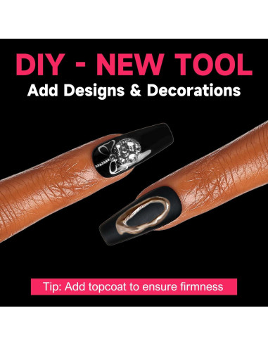 Pestañas Adhesivas para Uñas Artquee - 600 Pcs, 15 Tamaños