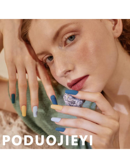 24 Uñas Postizas Almendra con Brillo Rhinestone Corazón