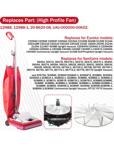 Repuesto Ventilador Motor Plástico HASMX para Aspiradora Eureka 12988 - Paquete de 6 2