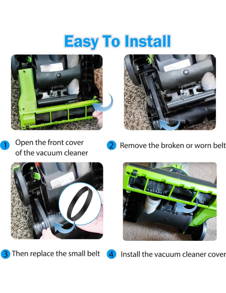 Correas de Reemplazo Bissell CleanView 3198/3197 - 2 Unidades