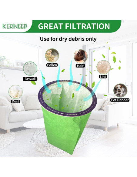 15 Bolsas de Filtro Micro Kerneed 100431 para Aspiradora ProTeam 15 Bolsas de Filtro Micro Kerneed 100431 para Aspiradora ProTeam