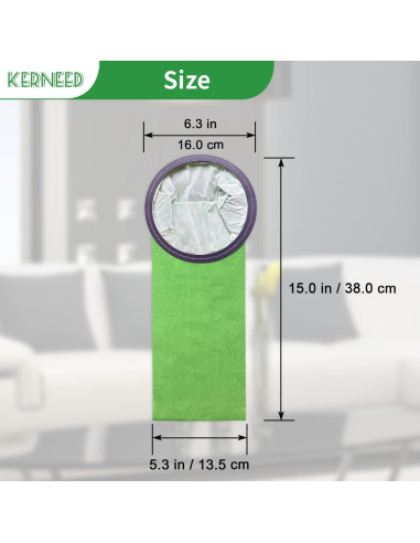 15 Bolsas de Filtro Micro Kerneed 100431 para Aspiradora ProTeam