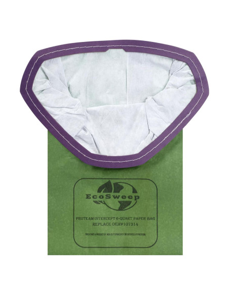 Paquete de 12 bolsas de filtro Genérico 107314 para ProTeam 6 QT