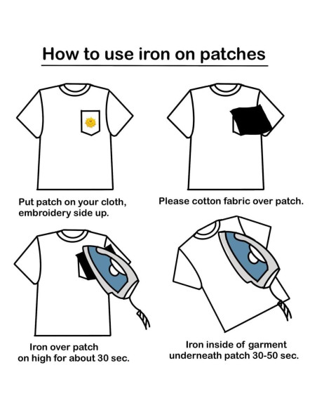 Conjunto de 2 Parches Bordados Bulldog Francés 4x6 cm