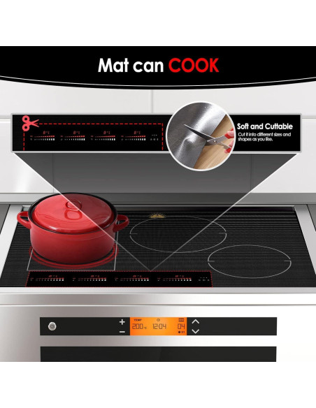 Protector de Cocina Inducción Translucido 90x54 cm Cook's Aid