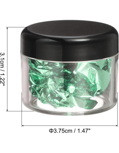 Hojuelas de Oro PATIKIL para Resina 10 Botellas 10g Turquesa