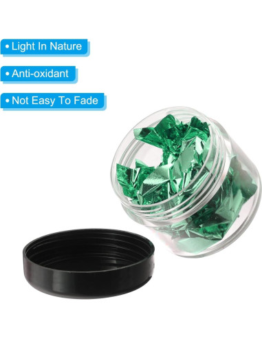 Hojuelas de Oro PATIKIL para Resina 10 Botellas 10g Turquesa