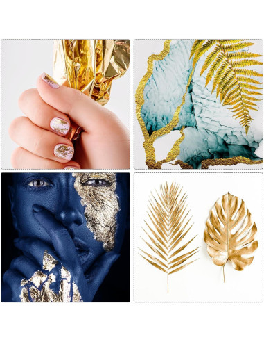 Hojuelas de Oro PATIKIL para Resina 10 Botellas 10g Turquesa