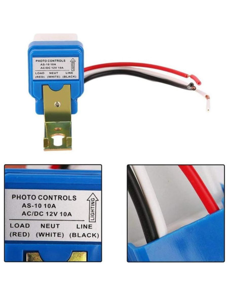 Sensor Fotocélula Automático Comidox CP391 220V 10A IPX4