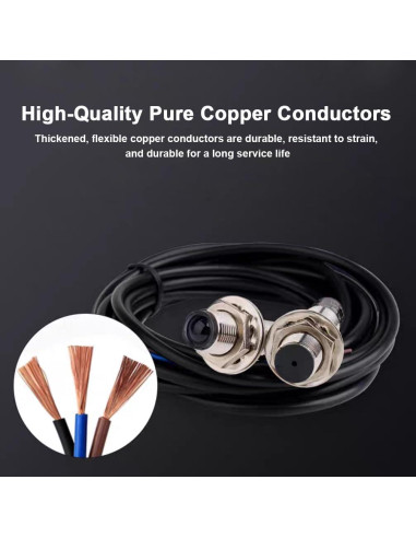 Interruptor Fotoeléctrico Laser NPN AKINLOAF 0-20m 6-36V