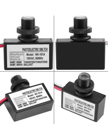 Interruptor Fotoeléctrico Alvinlite NK-101A 120VAC Sensor Luz
