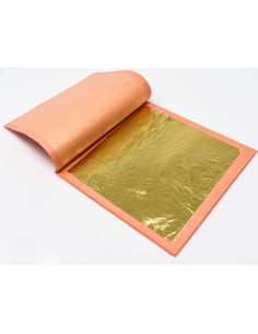 Hojas de Oro Comestible Slofoodgroup 24K - 5 Páginas 8x8cm 2