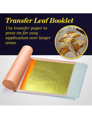 Hoja de Oro 24K Barnabas Blattgold - 25 Hojas Transferencia