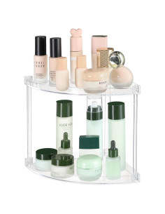 Estante de Esquina Acrílico Transparente Yieach 2 Niveles 23.37 cm