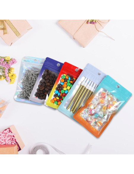 Paquete de 200 Bolsas Mylar Reutilizables MSBS 8x14cm Dorado Paquete de 200 Bolsas Mylar Reutilizables MSBS 8x14cm Dorado