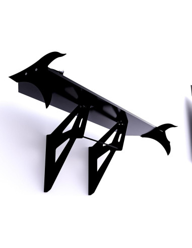 Estante de Pared S999 en Forma de Ala 61 cm con Acrílico