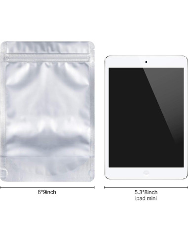 Bolsas Mylar Resellables LZLPACKING 100 Piezas 15x23 cm