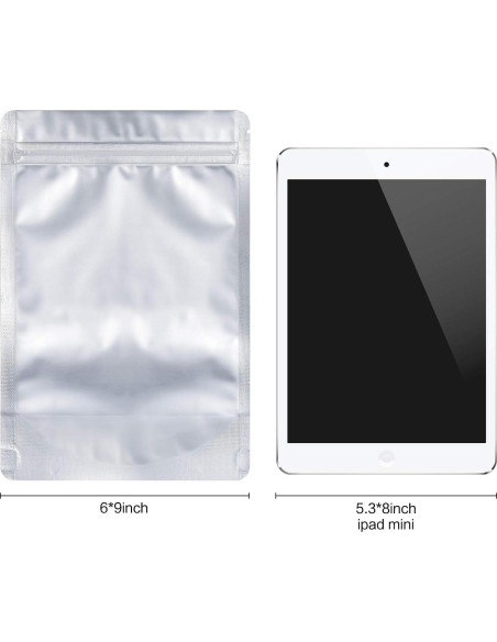Bolsas Mylar Resellables LZLPACKING 100 Piezas 15x23 cm Bolsas Mylar Resellables LZLPACKING 100 Piezas 15x23 cm