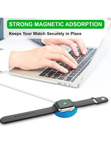 Cable de Cargador Magnético para Apple Watch 1M - Carga Rápida