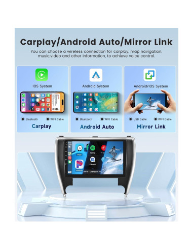 Estéreo de Coche Rimoody 10.1" Android 2G+64G para Toyota Camry 2015-2017