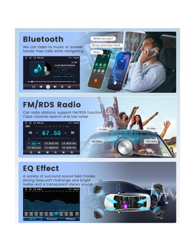 Estéreo de Coche Rimoody 10.1" Android 2G+64G para Toyota Camry 2015-2017