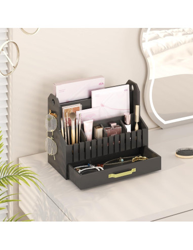 Organizador de Correo de Bambú Wisuce Essentials Negro 1 Cuenta