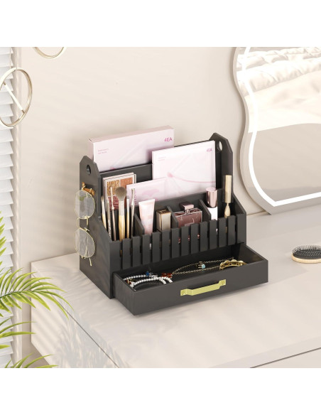 Organizador de Correo de Bambú Wisuce Essentials Negro 1 Cuenta