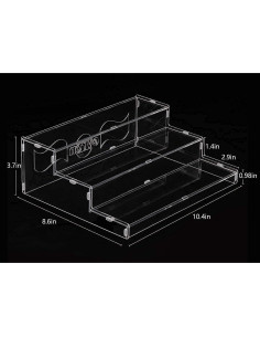 Estante de Especias Evron Acrílico Transparente 3 Niveles 26.67 cm 2