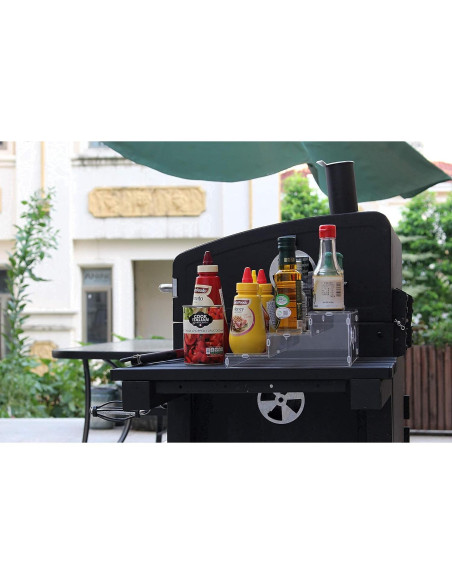 Estante de Especias Evron Acrílico Transparente 3 Niveles 26.67 cm