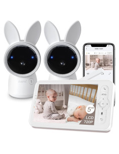 Monitor de Bebé Arenti 2 Cámaras 2K Pantalla 5" Inalámbrico