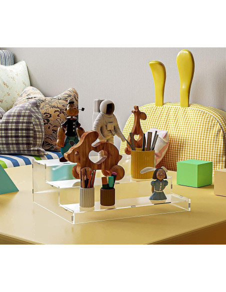 Estante de Especias Evron Acrílico Transparente 3 Niveles 26.67 cm