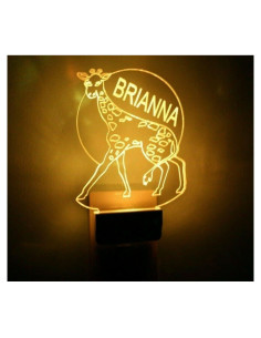 Luz Nocturna LED Jirafa Personalizada 12.7 cm Multicolor