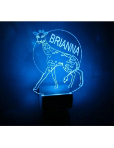 Luz Nocturna LED Jirafa Personalizada 12.7 cm Multicolor 2