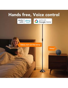 Lámpara de Pie Inteligente TJOY Wi-Fi 1200 Lúmenes RGB 2