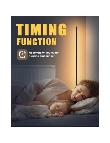 Lámpara de pie RGB Unionlux con control remoto y APP 127 cm