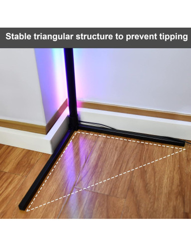 Lámpara de Suelo LED IODOO RGB con Control APP y Remoto