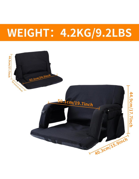 Asiento de Estadio WORKOOT Calentado y Masajeado Extra Ancho