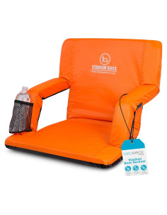 Silla de Estadio Reclinable Stadium Boss Naranja 6 Posiciones