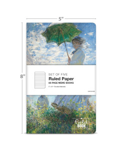 Cuaderno de Campo Elan Publishing 5"x8" Rayado - Paquete de 5 2